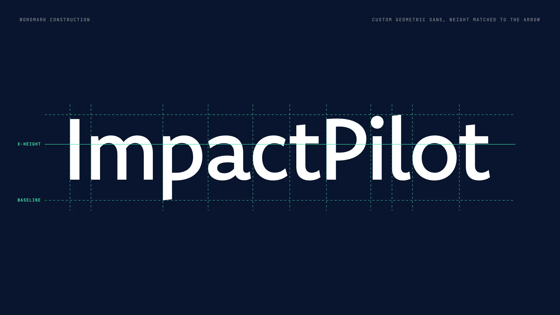 ImpactPilot wordmark construction