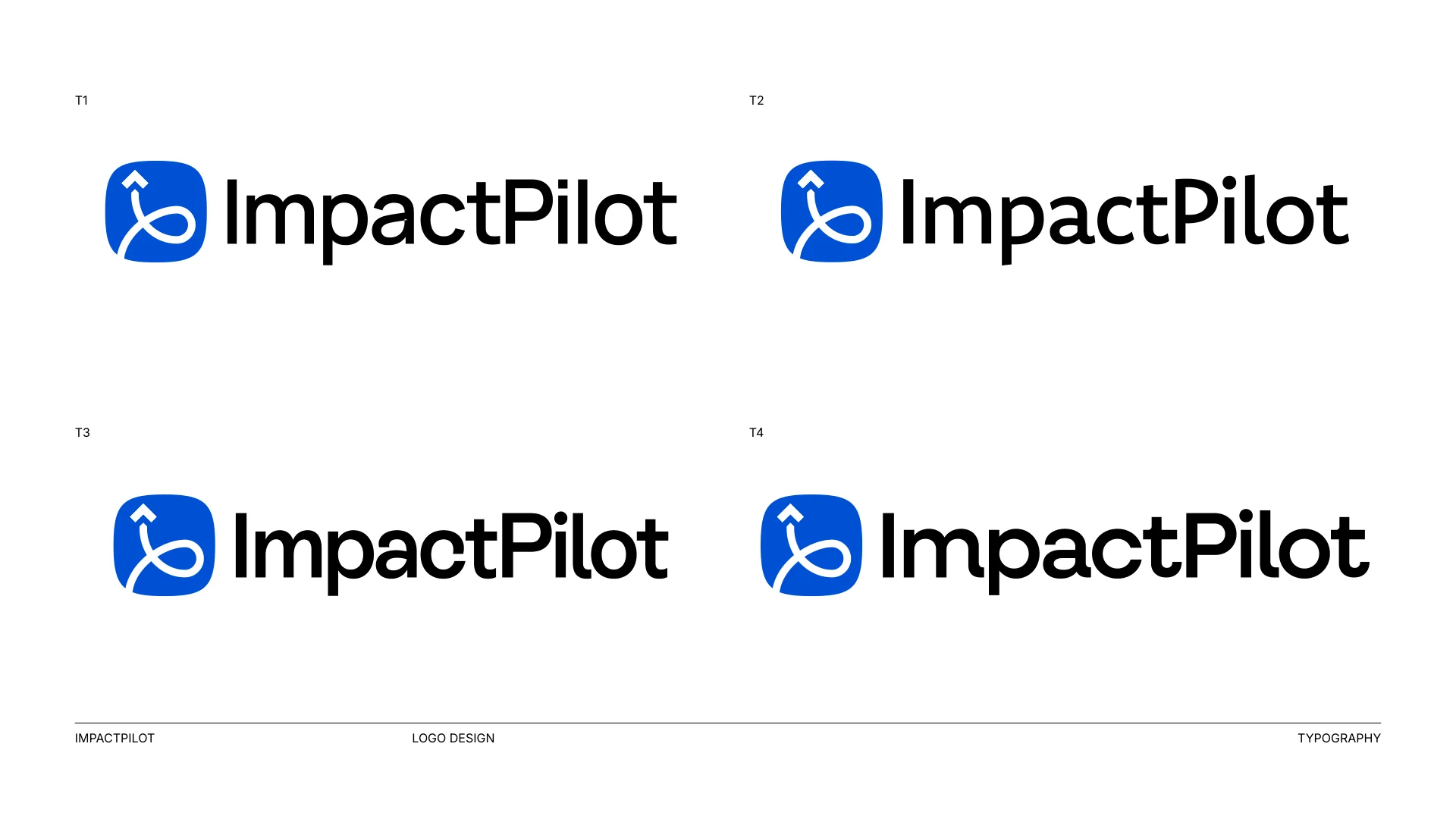 ImpactPilot typography construction