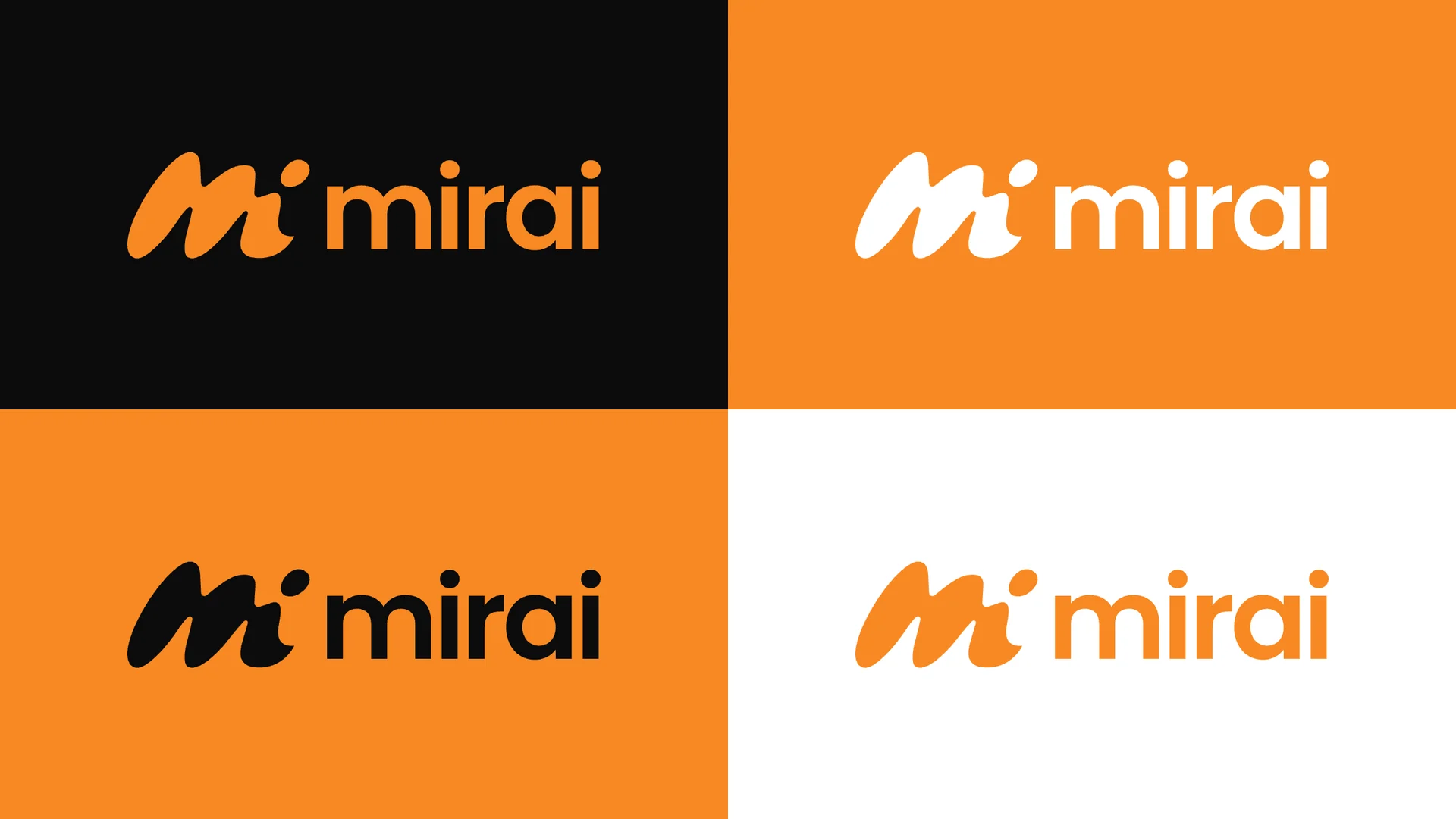 Mirai kombinacije boja logotipa