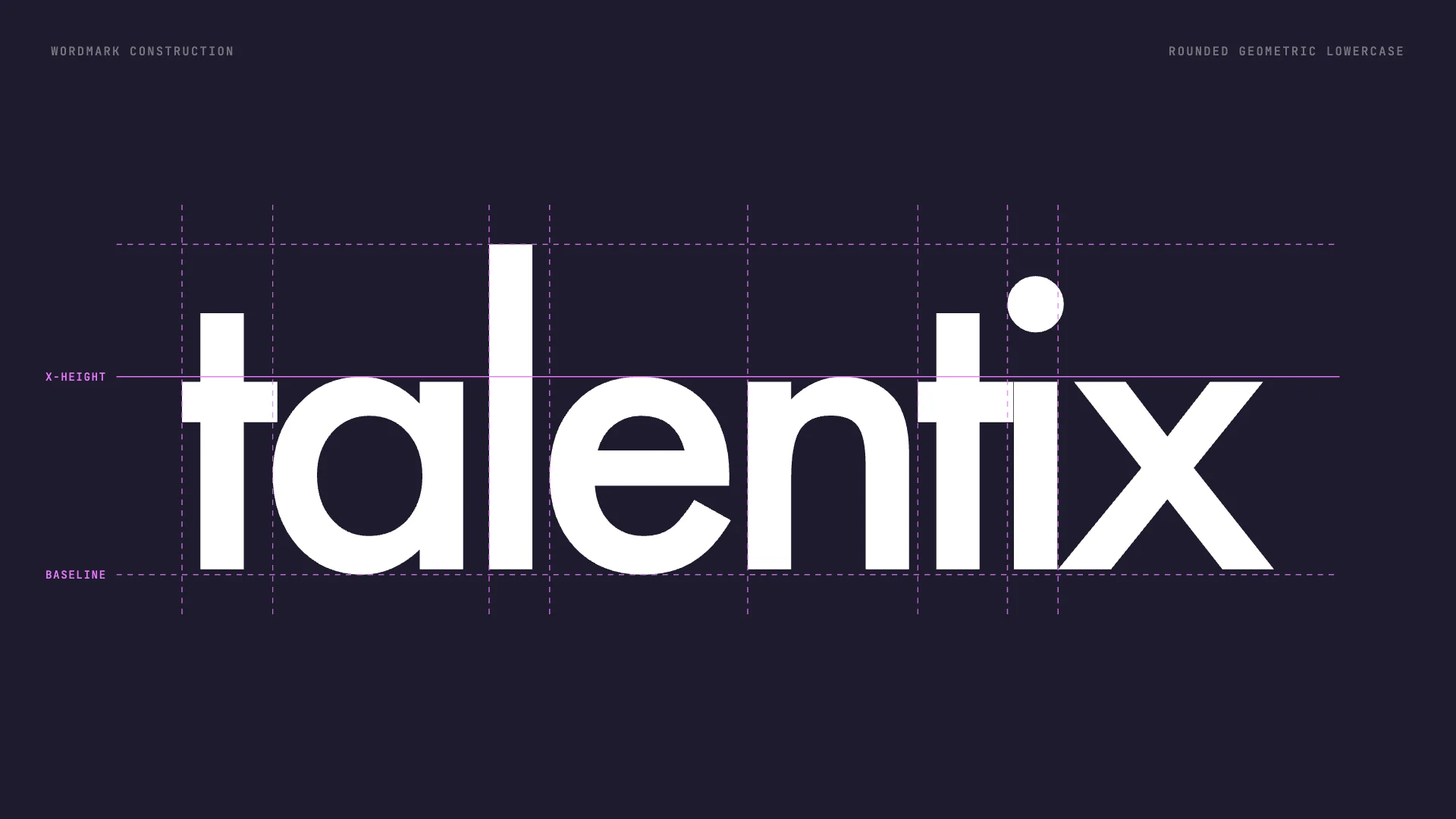 Talentix wordmark construction