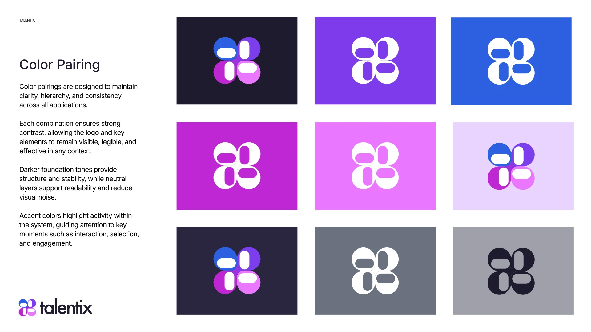 Talentix colour pairing