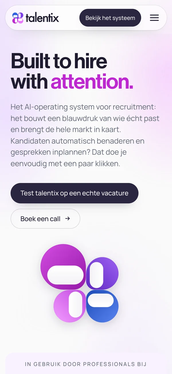 talentix.ai on mobile - hero