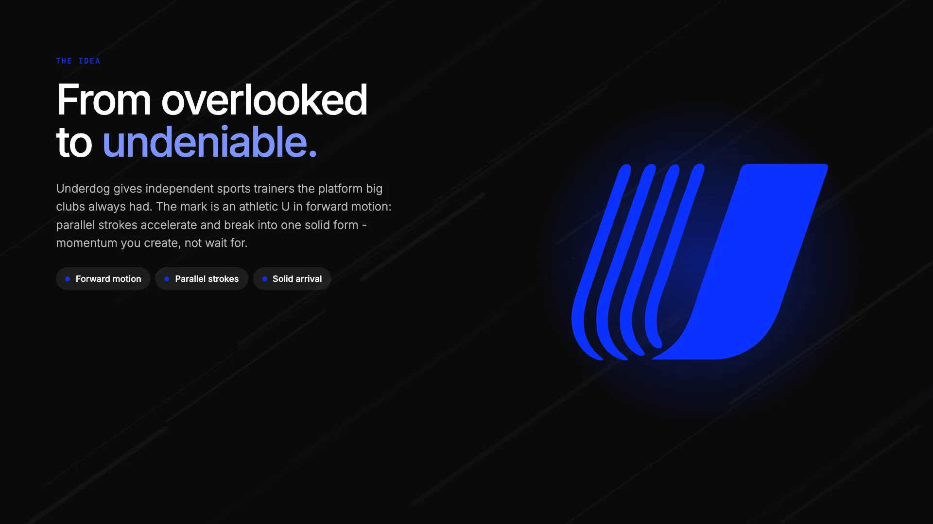 Underdog brand idea - from overlooked to undeniable