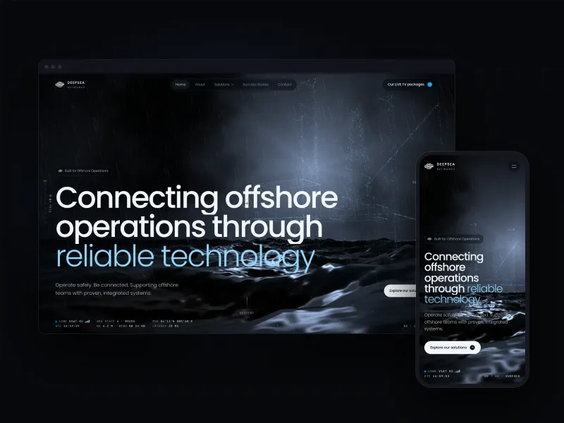 Deepsea Networks - Full Brand, 3D Web & Brand OS case study by Vizura Studio